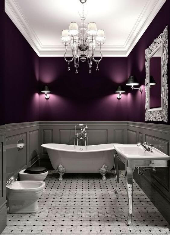 Purple Bathrooms