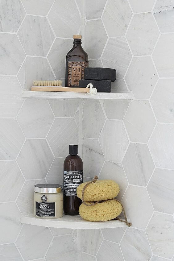 Shower Corner Shelving