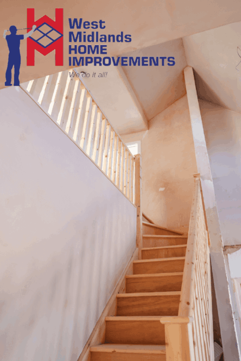 Loft Conversion Stairs by West Midlands Home Improvements